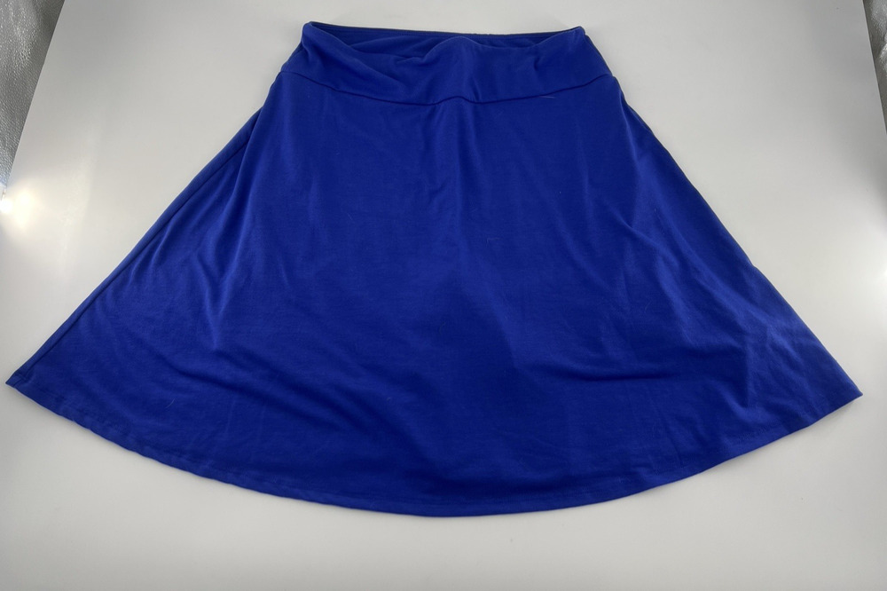 Lularoe Eileen Skort Womens Medium Blue Short Casual Golf Business